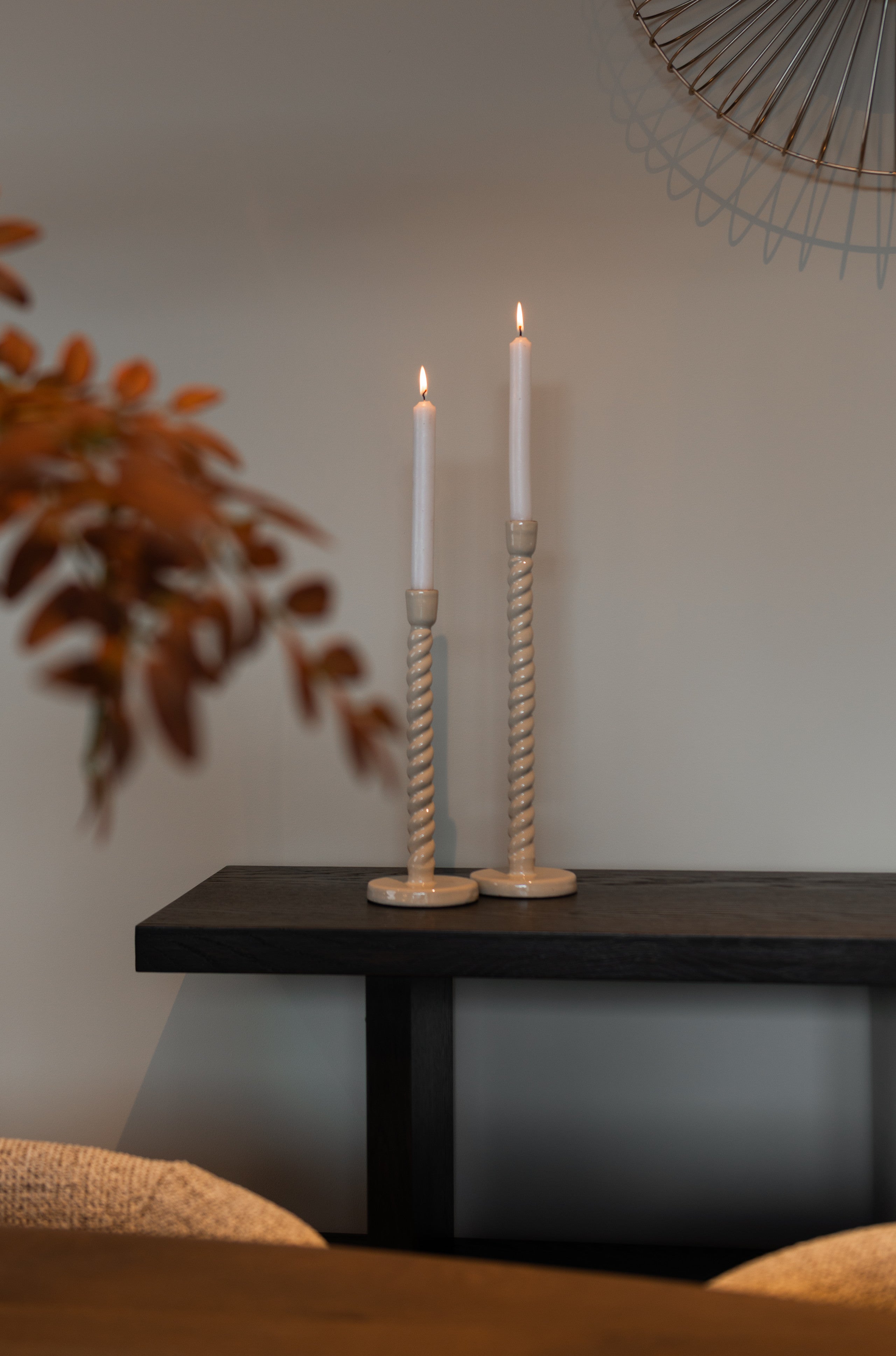 Richmond Interiors Kerzenhalter Nena tapioca large Richmond Interiors