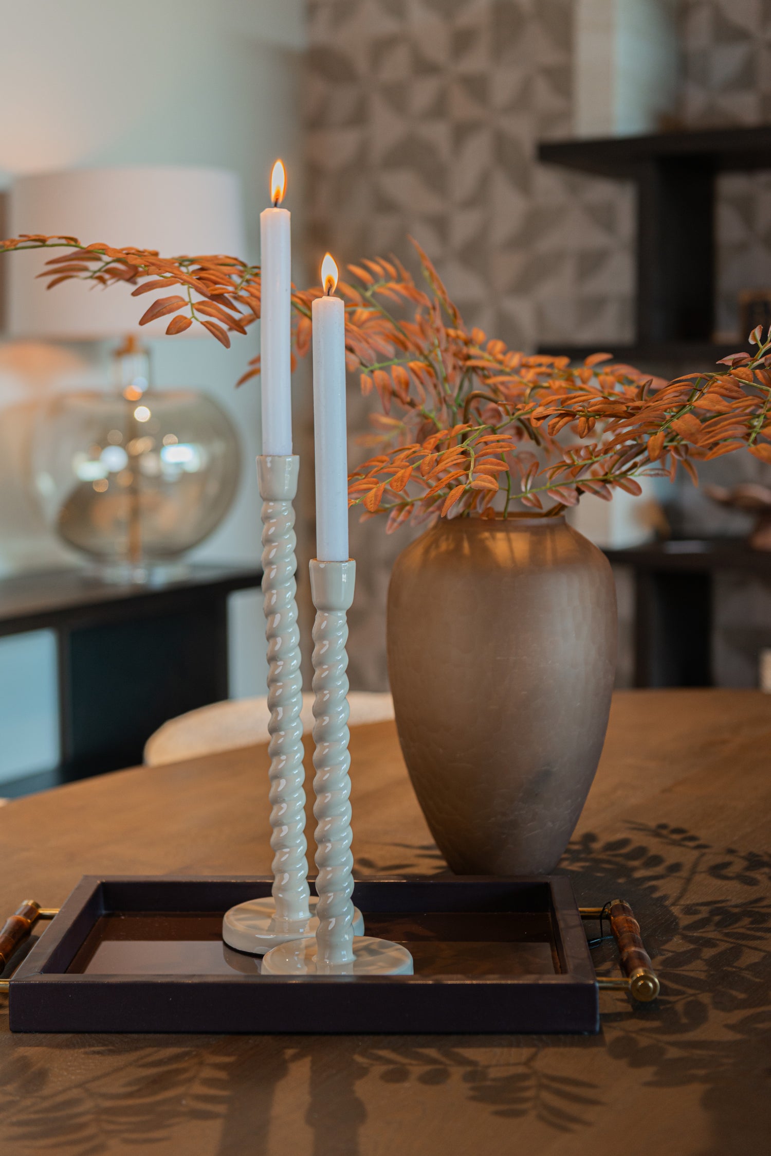 Richmond Interiors Kerzenhalter Nena tapioca large Richmond Interiors
