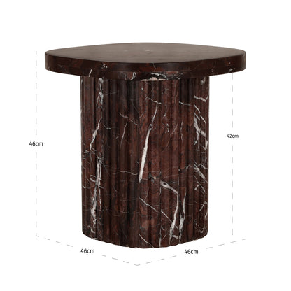 Richmond Interiors Beistelltisch Orchid burgundy Richmond Interiors