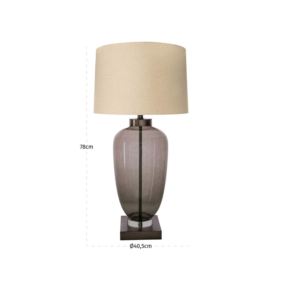 Richmond Interiors Tischlampe Monsoe smoke Richmond Interiors