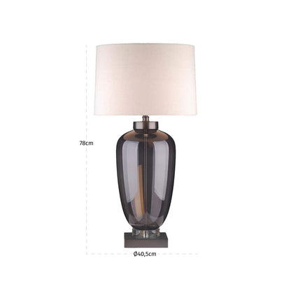 Richmond Interiors Tischlampe Monsoe smoke Tischlampe Richmond Interiors