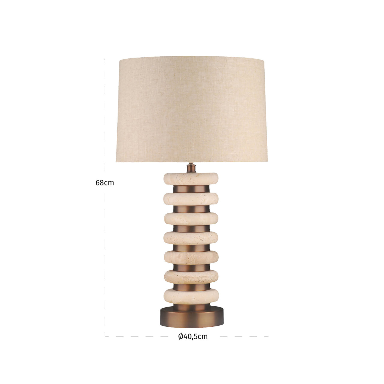 Richmond Interiors Tischlampe Blair natural Tischlampe Richmond Interiors