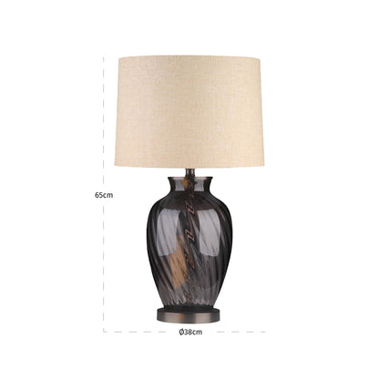 Richmond Interiors Tischlampe Rowan smoke Tischlampe Richmond Interiors