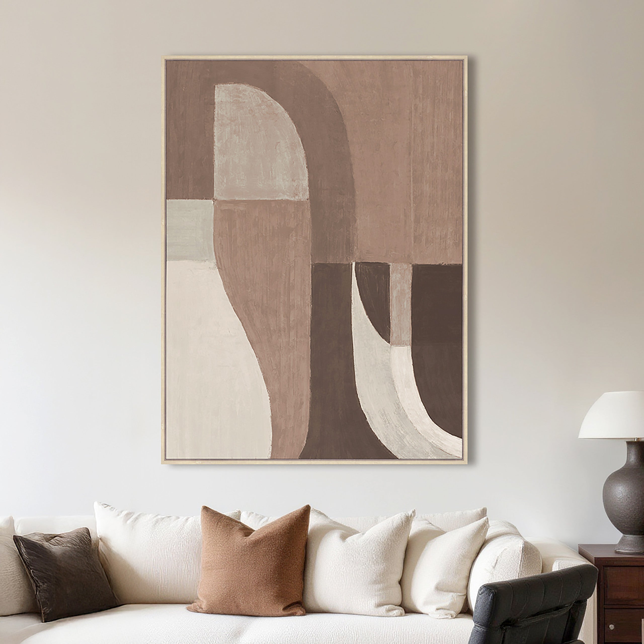 Richmond Interiors Wandkunst Tatu left brown