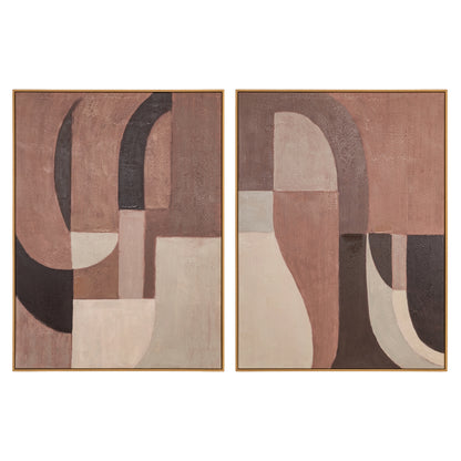 Richmond Interiors Wandkunst Tatu right brown Wandkunst Richmond Interiors