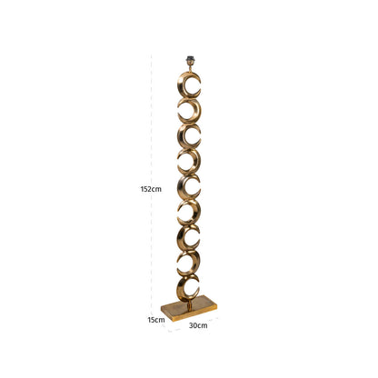 Richmond Interiors Stehlampe Amina brass antique Richmond Interiors