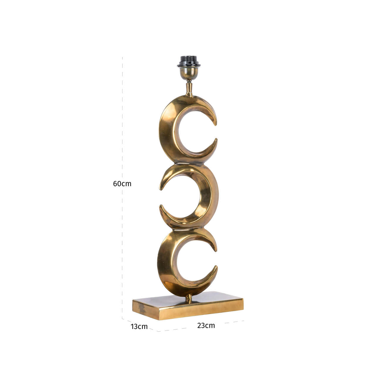 Richmond Interiors Tischlampe Amina brass antique Richmond Interiors