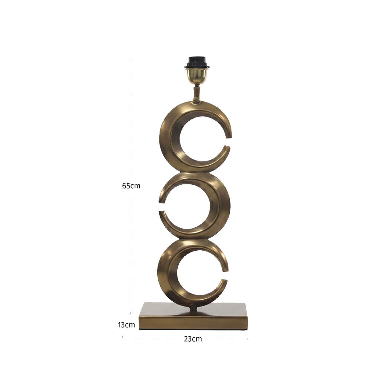 Richmond Interiors Tischlampe Amina brass antique Tischlampe Richmond Interiors
