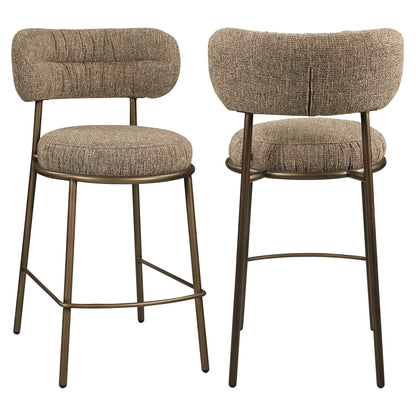 Richmond Interiors Thekenstuhl Encanto brown tweed Thekenstuhl Richmond Interiors