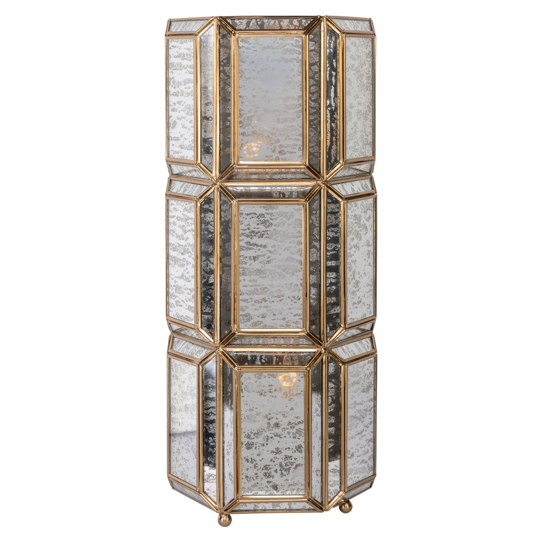 Richmond Interiors Tischlampe Yael brass antique Tischlampe Richmond Interiors