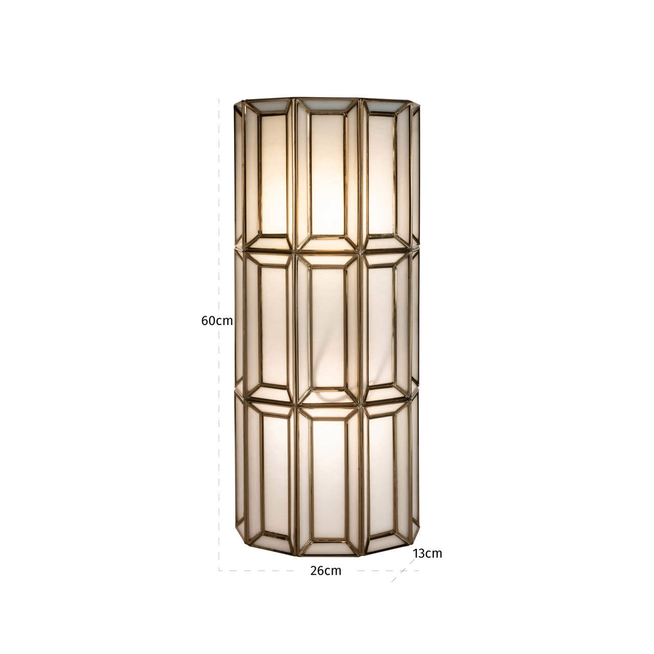 Richmond Interiors Wandlampe Opal brass antique Wandlampe Richmond Interiors