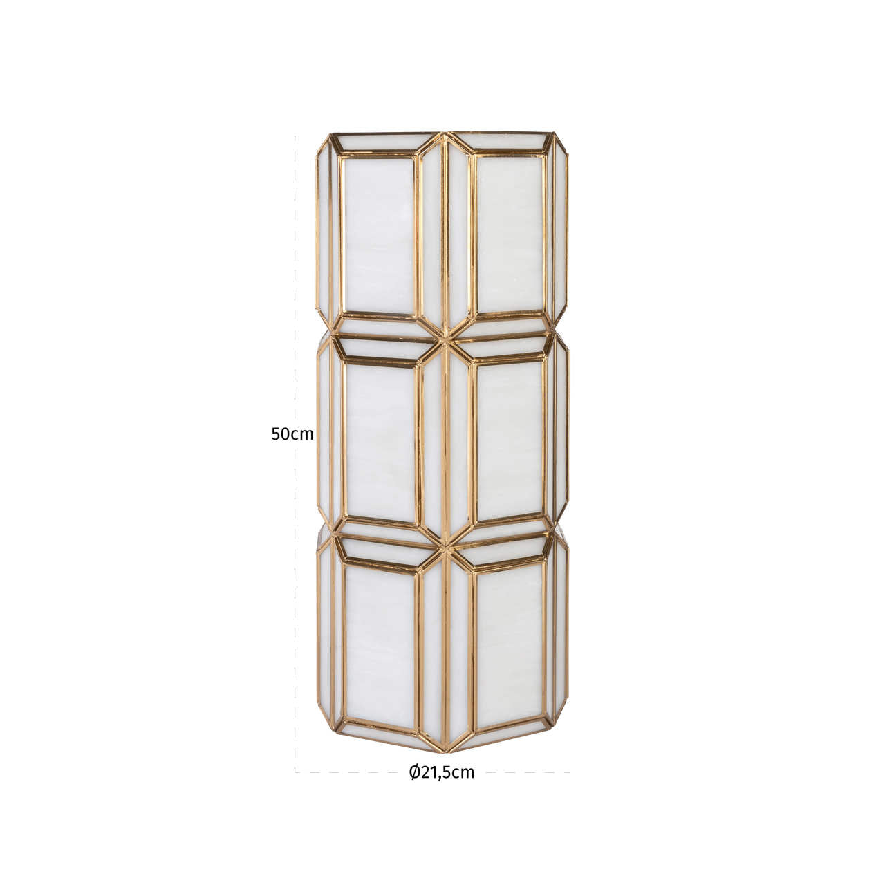 Richmond Interiors Windlicht Emilia brass antique large Windlicht Richmond Interiors