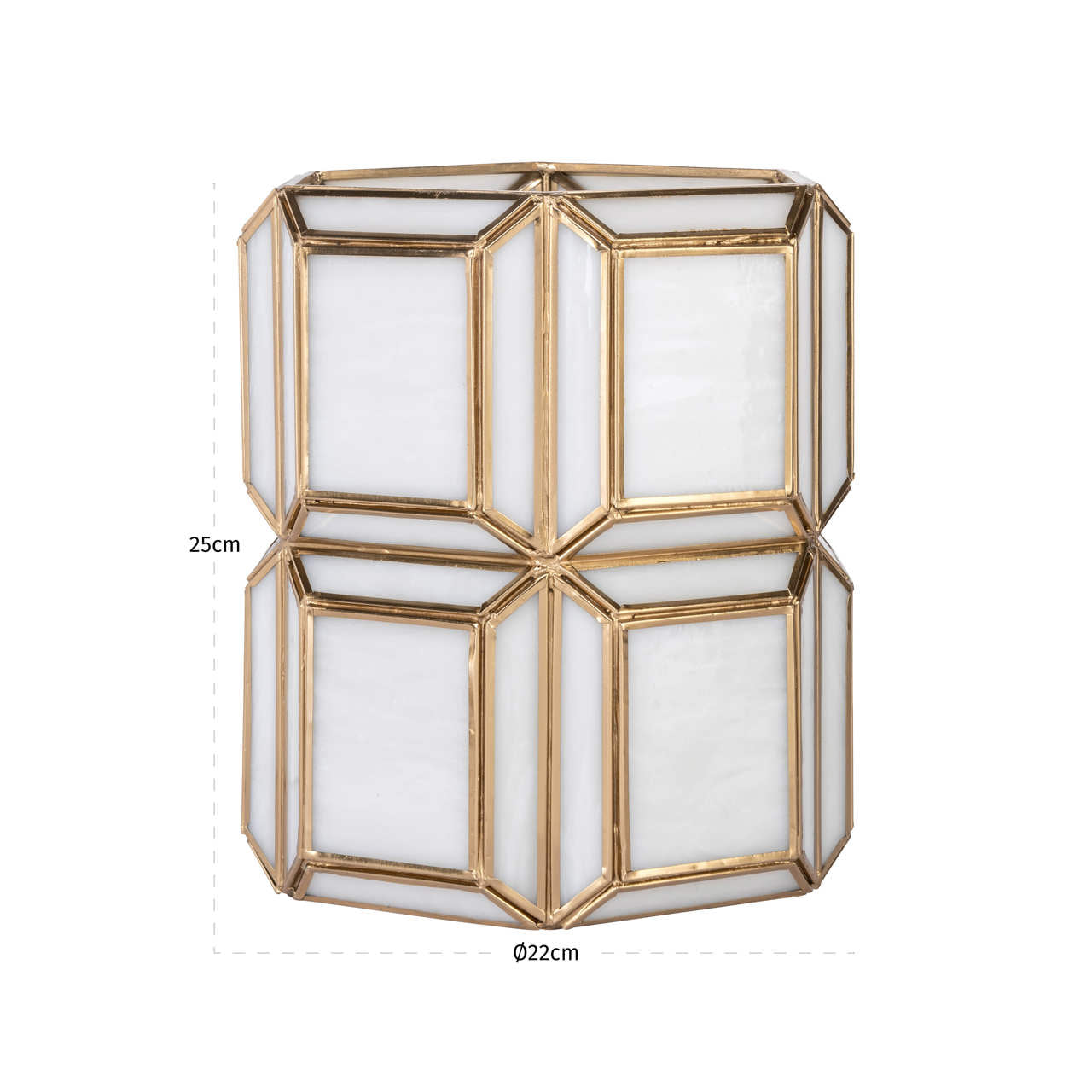 Richmond Interiors Windlicht Ariana brass antique small Windlicht Richmond Interiors