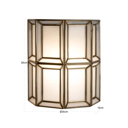 Richmond Interiors Wandlampe Amara brass antique Wandlampe Richmond Interiors