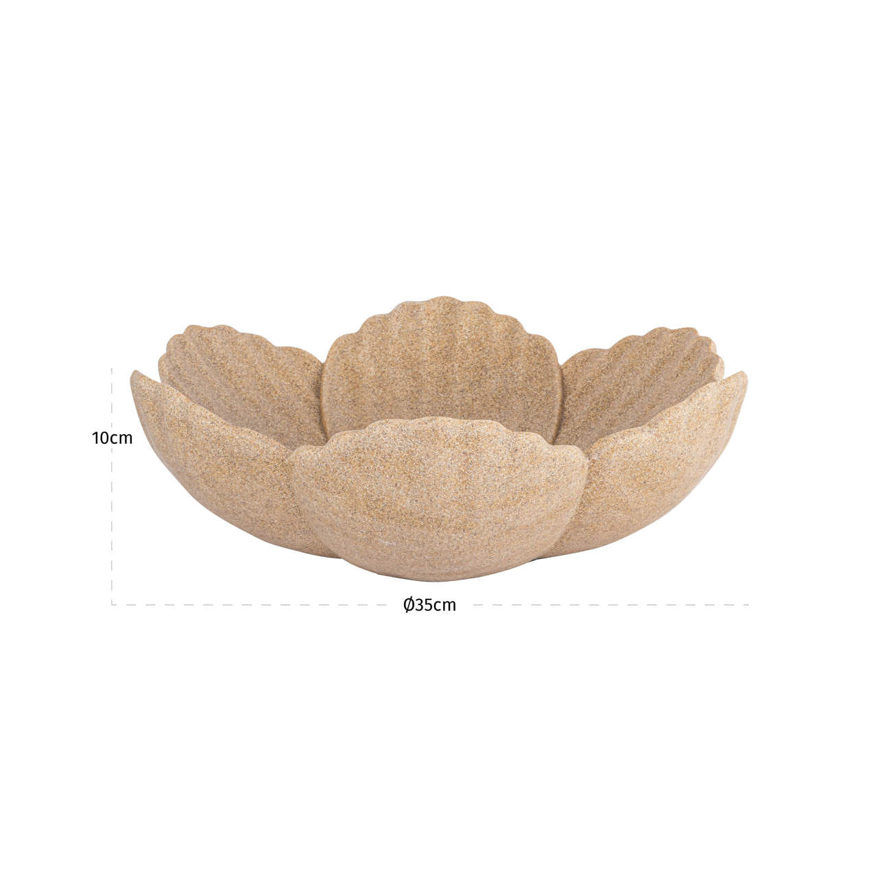 Richmond Interiors Schale Shellie beige small