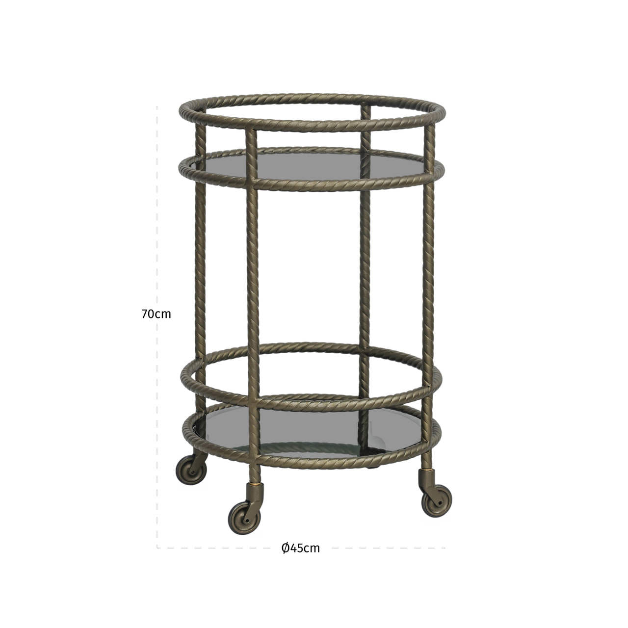 Richmond Interiors Servierwagen Macallan brass antique Servierwagen Richmond Interiors