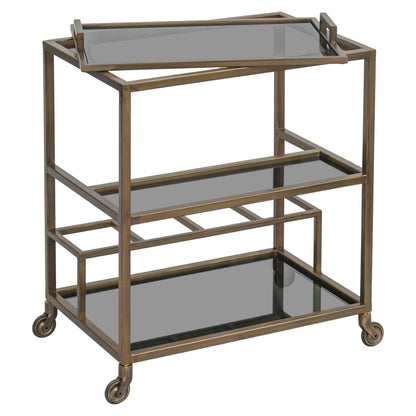 Richmond Interiors Servierwagen Ruinart brass antique Servierwagen Richmond Interiors