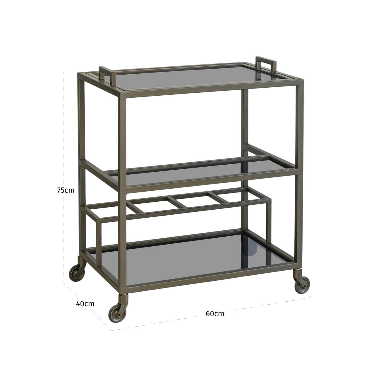 Richmond Interiors Servierwagen Ruinart brass antique Servierwagen Richmond Interiors