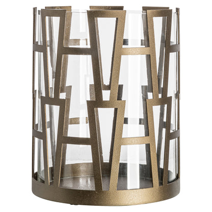 Richmond Interiors Windlicht Shandy brass antique small Windlicht Richmond Interiors