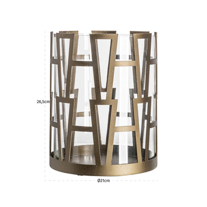 Richmond Interiors Windlicht Shandy brass antique small Windlicht Richmond Interiors