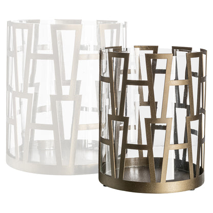 Richmond Interiors Windlicht Shandy brass antique small Windlicht Richmond Interiors
