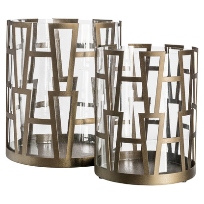 Richmond Interiors Windlicht Shandy brass antique small Windlicht Richmond Interiors