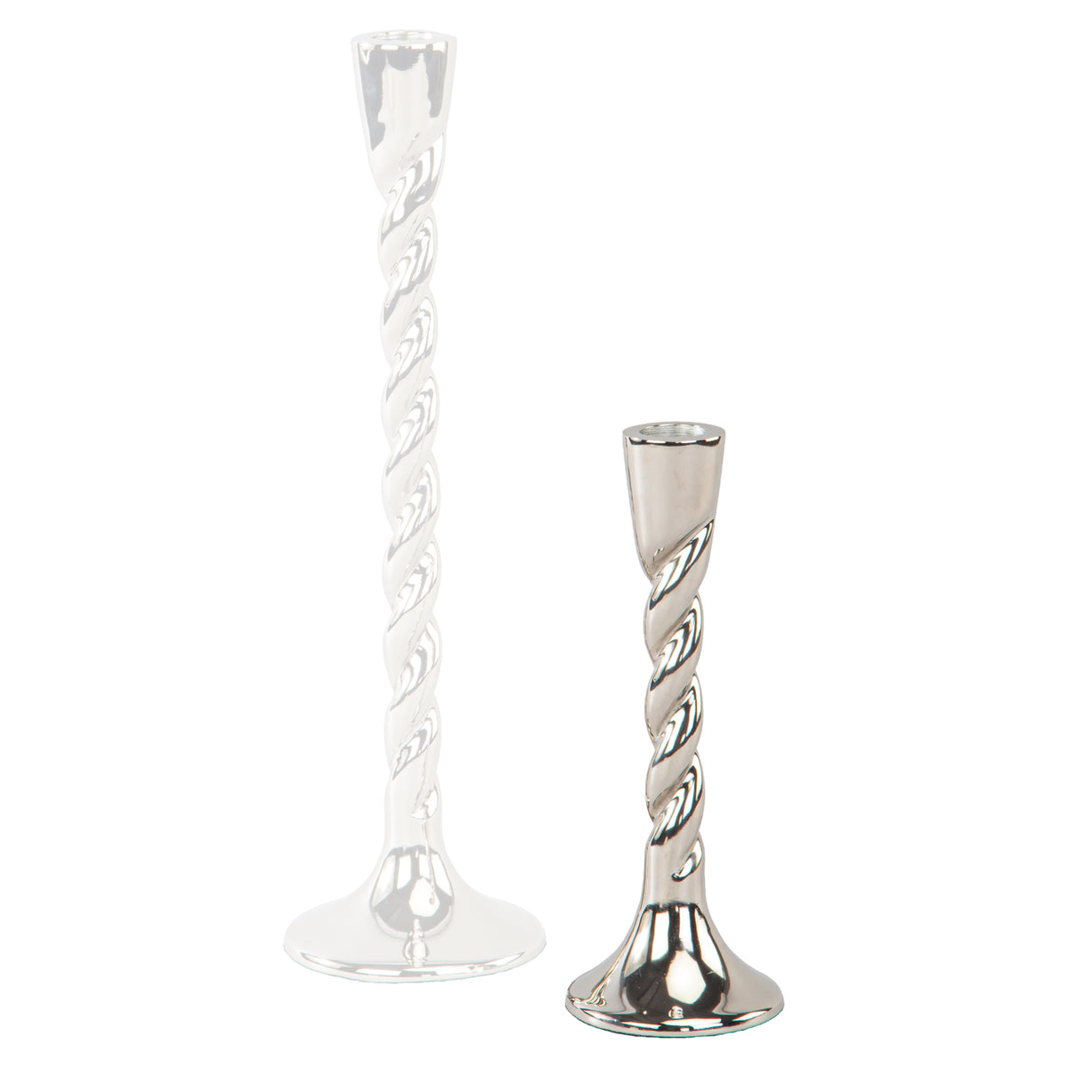 Richmond Interiors Kerzenhalter Crillon silver small Richmond Interiors