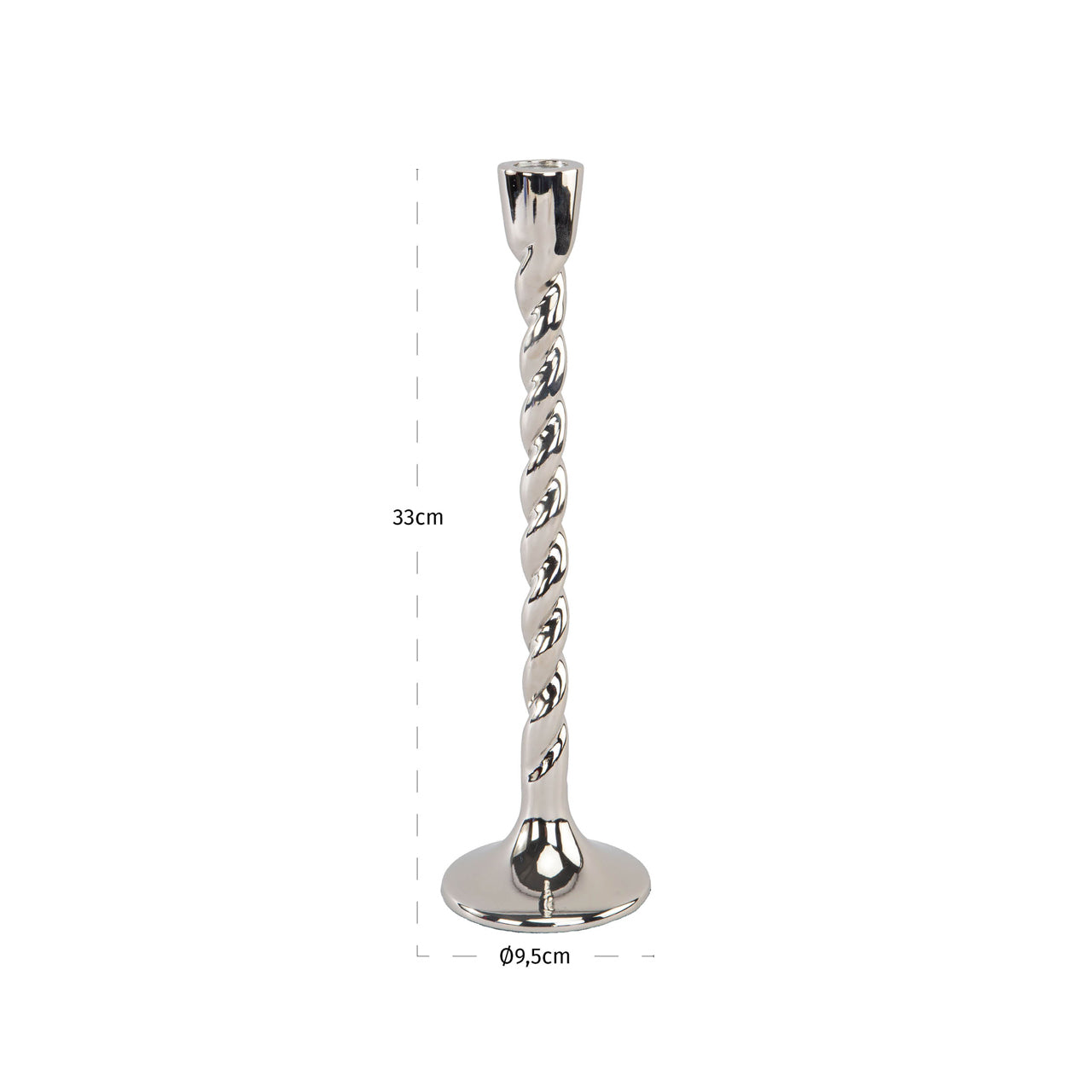 Richmond Interiors Kerzenhalter Crillon silver large Richmond Interiors