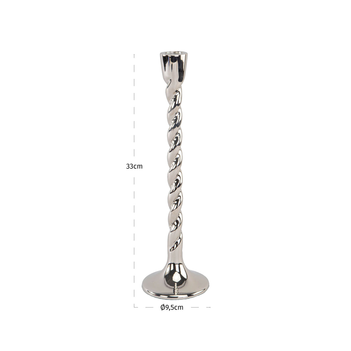 Richmond Interiors Kerzenhalter Crillon silver large Richmond Interiors