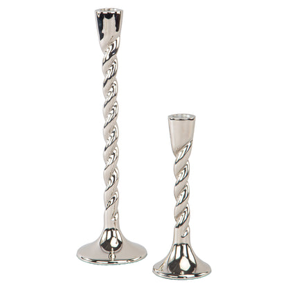 Richmond Interiors Kerzenhalter Crillon silver large Richmond Interiors