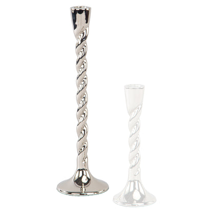 Richmond Interiors Kerzenhalter Crillon silver large Richmond Interiors