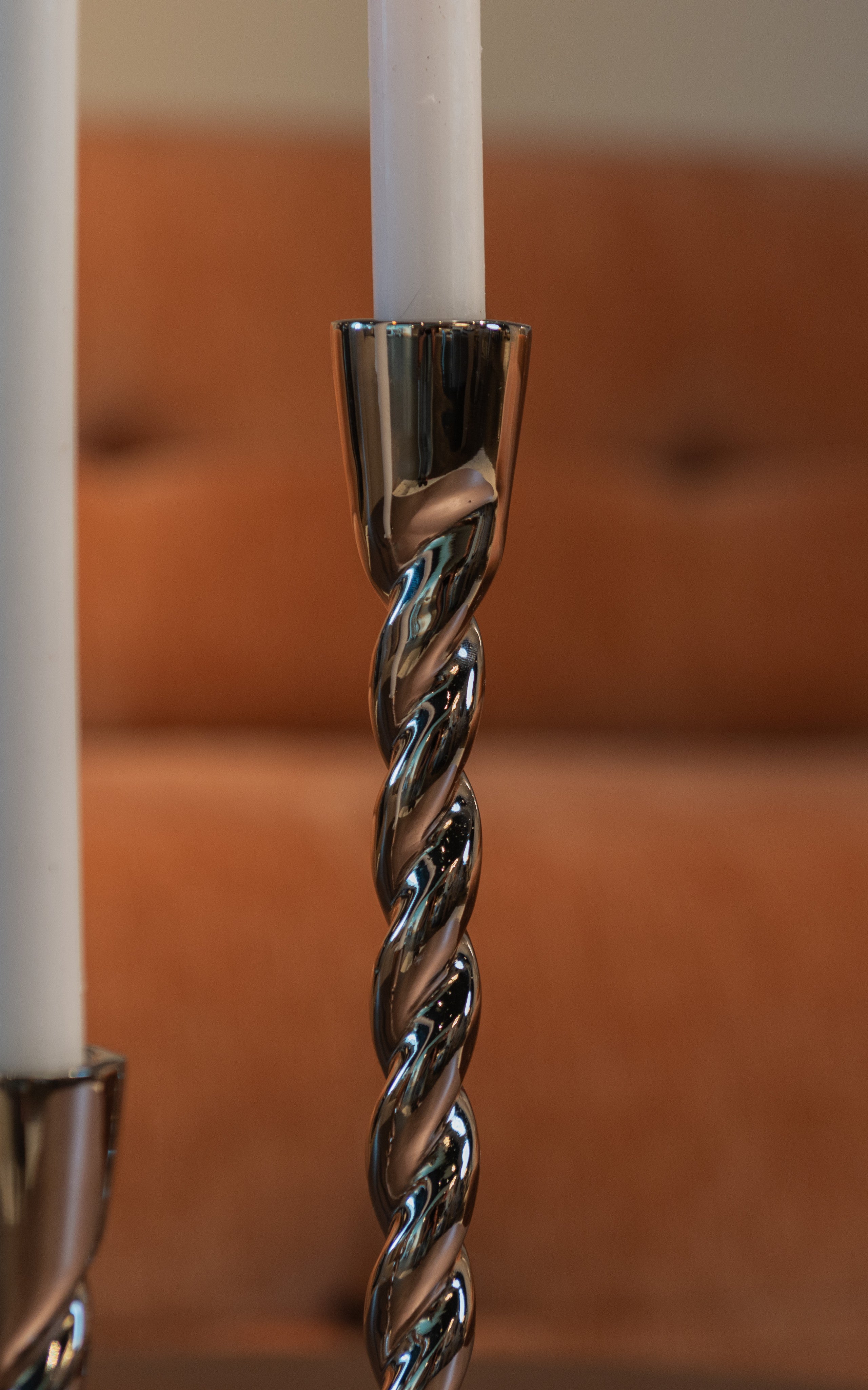 Richmond Interiors Kerzenhalter Crillon silver large Richmond Interiors