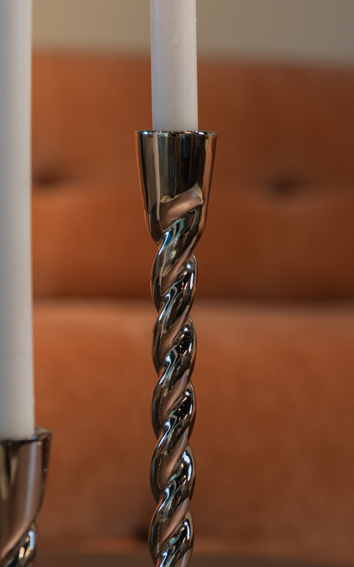 Richmond Interiors Kerzenhalter Crillon silver small Richmond Interiors