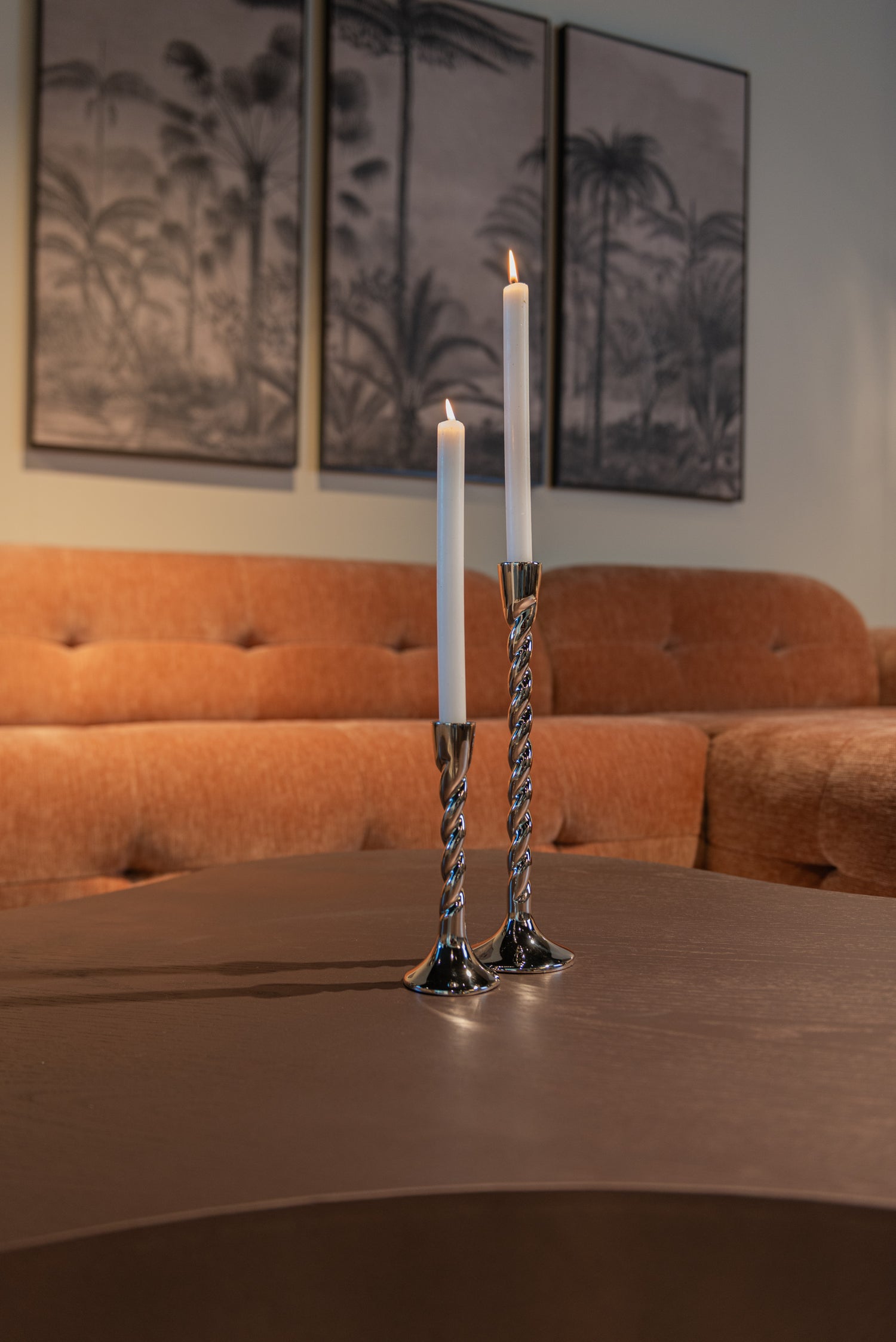 Richmond Interiors Kerzenhalter Crillon silver large Richmond Interiors