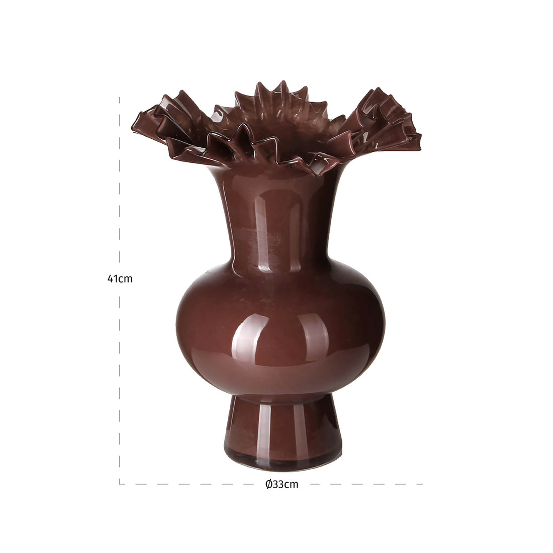 Richmond Interiors Vase Mira brown Vase Richmond Interiors