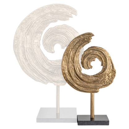 Richmond Interiors Dekoratives Objekt Swirl brass antique Richmond Interiors