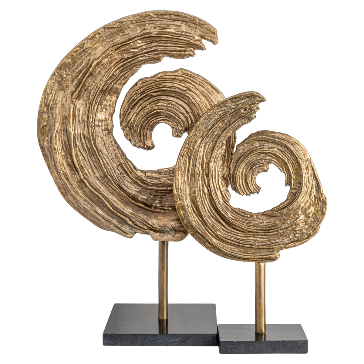 Richmond Interiors Dekoratives Objekt Swirl brass antique Richmond Interiors