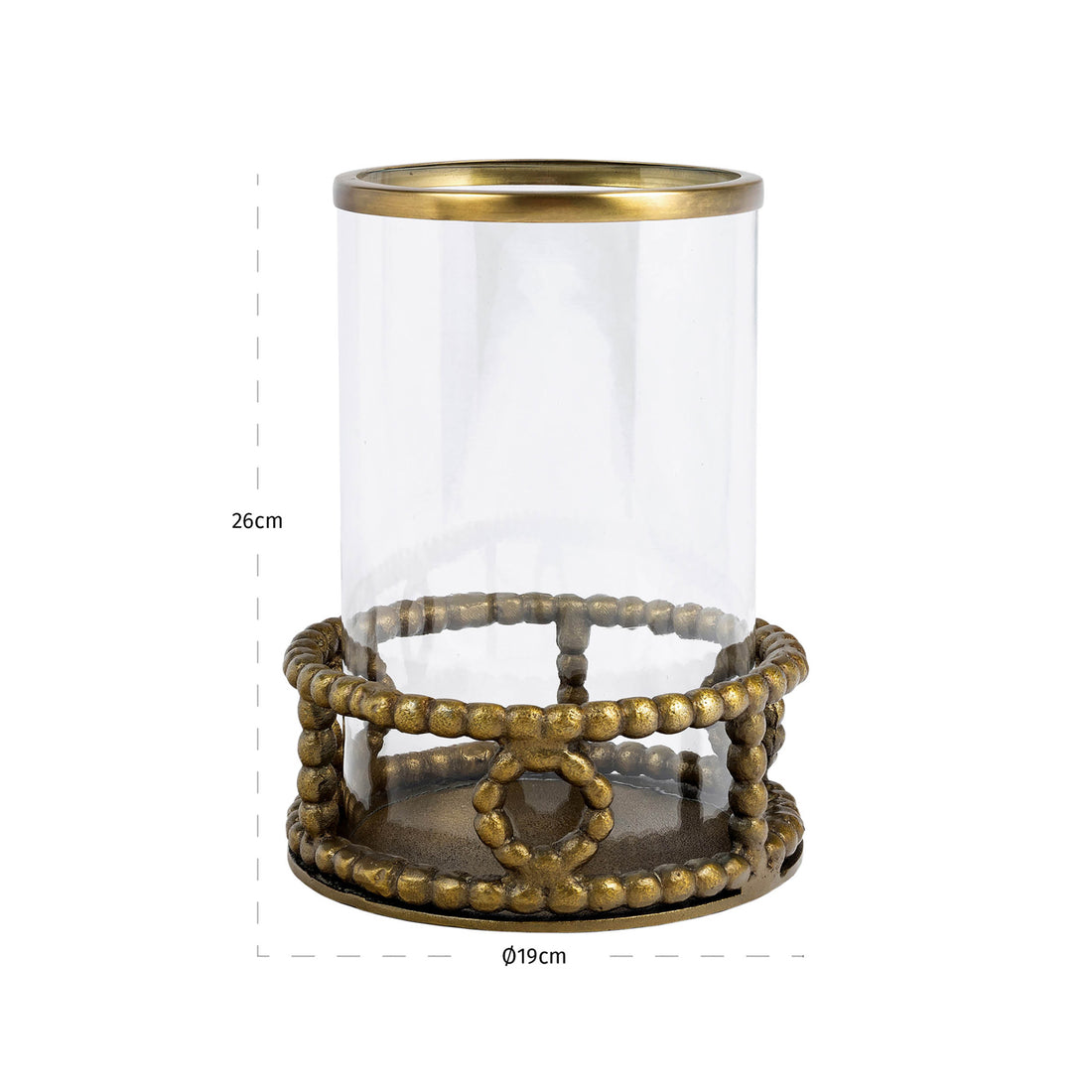 Richmond Interiors Windlicht Mile brass antique Windlicht Richmond Interiors