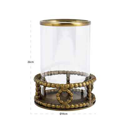 Richmond Interiors Windlicht Mile brass antique Windlicht Richmond Interiors