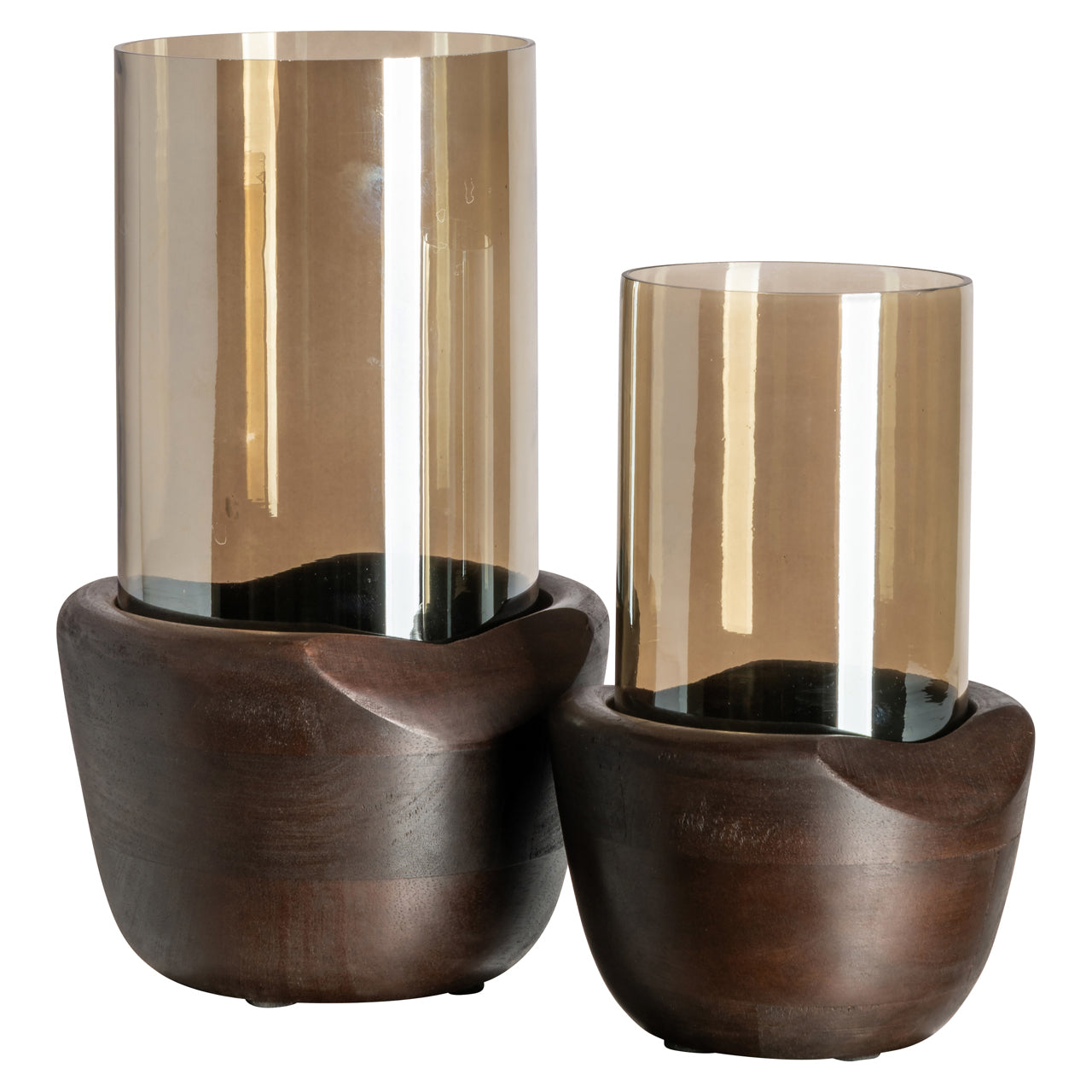 Richmond Interiors Windlicht Jade walnut small Windlicht Richmond Interiors