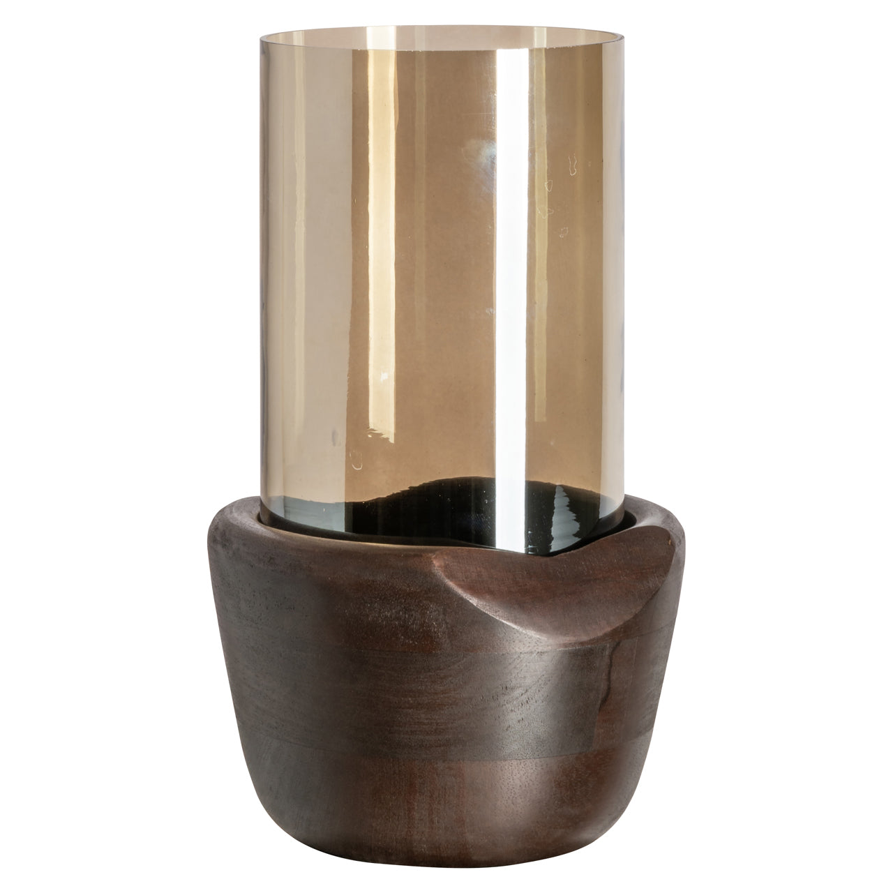 Richmond Interiors Windlicht Sloane walnut large Windlicht Richmond Interiors