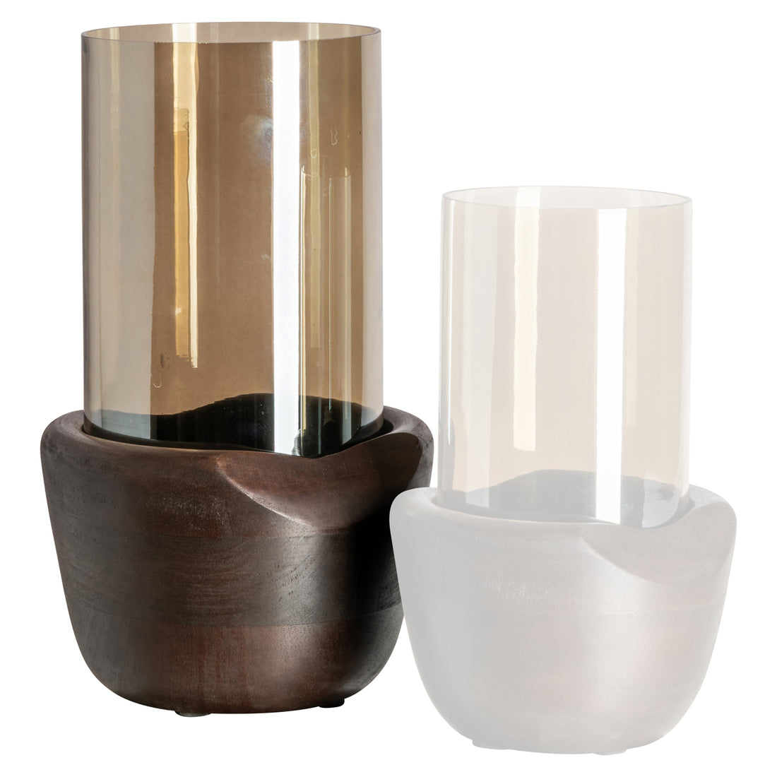 Richmond Interiors Windlicht Sloane walnut large Windlicht Richmond Interiors