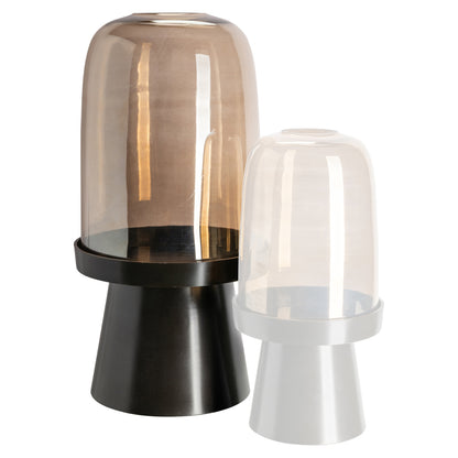 Richmond Interiors Windlicht Meave walnut large Windlicht Richmond Interiors