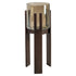 Richmond Interiors Windlicht Paige walnut small Windlicht Richmond Interiors