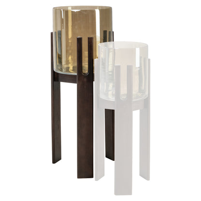 Richmond Interiors Windlicht Reese walnut large Windlicht Richmond Interiors