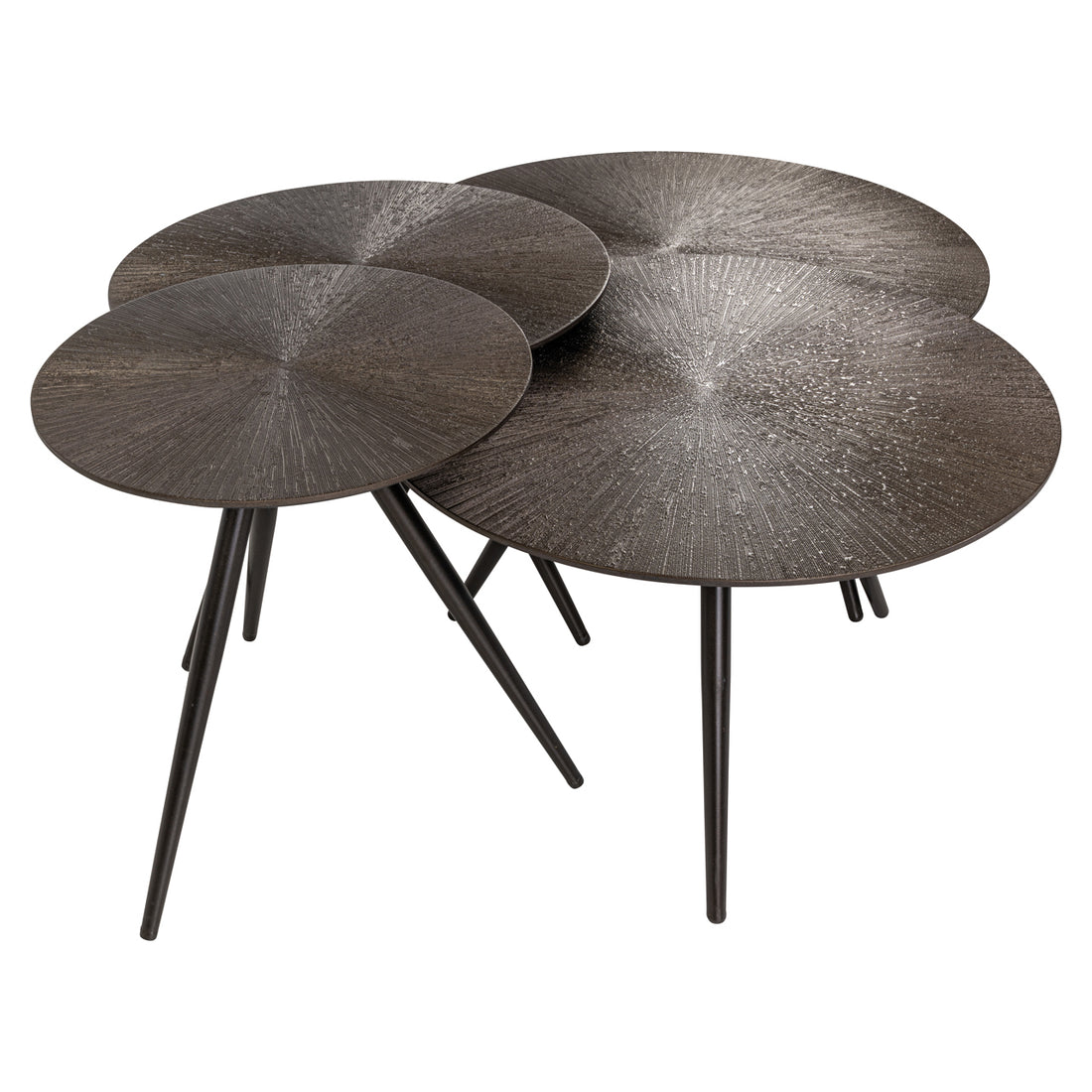 Richmond Interiors Couchtisch Quadra Brunzae (Set of 4) Couchtisch Richmond Interiors