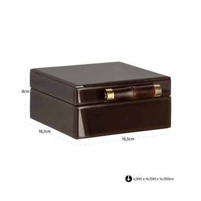 Richmond Interiors Aufbewahrungsbox Echo dark brown small Aufbewahrungsbox Richmond Interiors