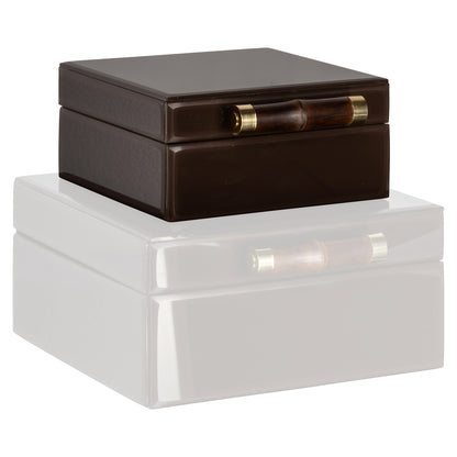 Richmond Interiors Aufbewahrungsbox Echo dark brown small Richmond Interiors