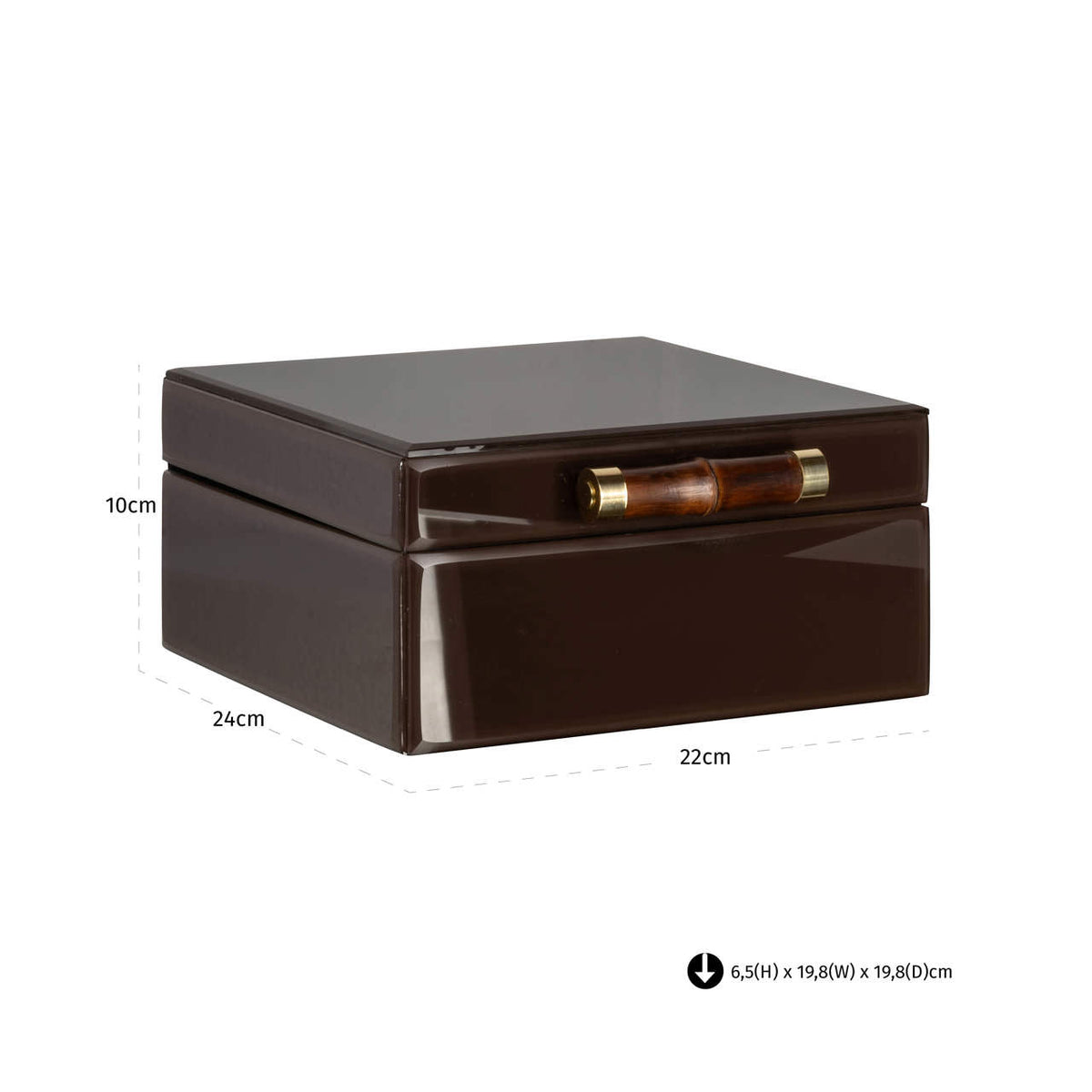 Richmond Interiors Aufbewahrungsbox Echo dark brown large Richmond Interiors