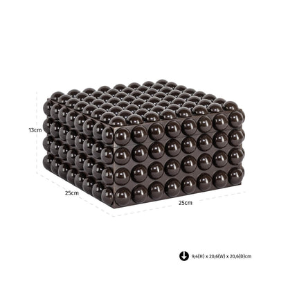 Richmond Interiors Aufbewahrungsbox Nyx dark brown large Aufbewahrungsbox Richmond Interiors